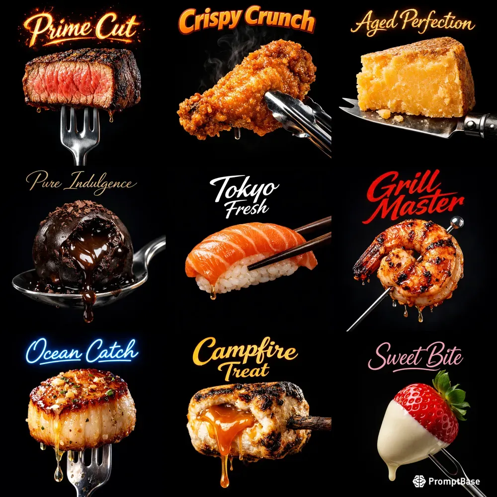 Premium Darktheme Food Advertising