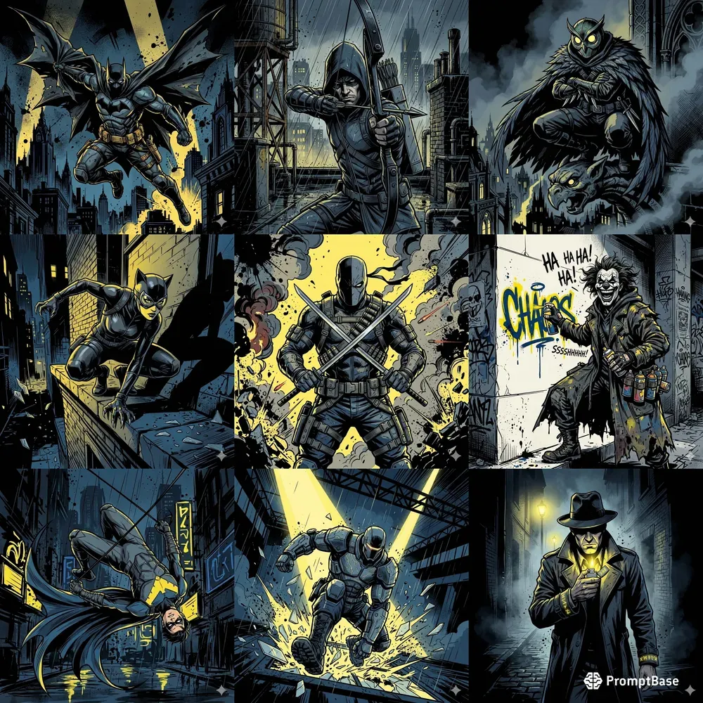 Noir Graphic Novel Comic Art Generator