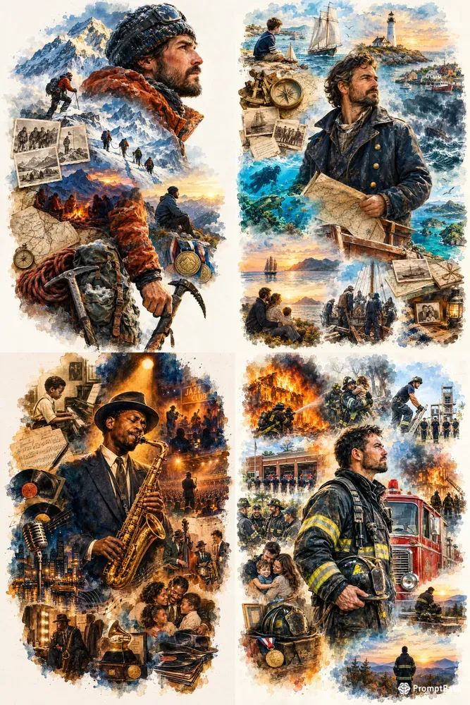 Cinematic Life Story Collages