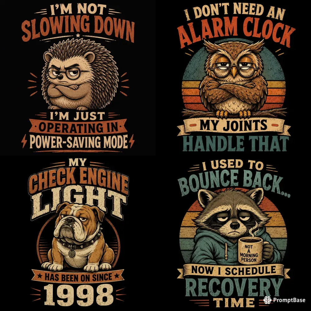 Grumpy Critter Quote Tees
