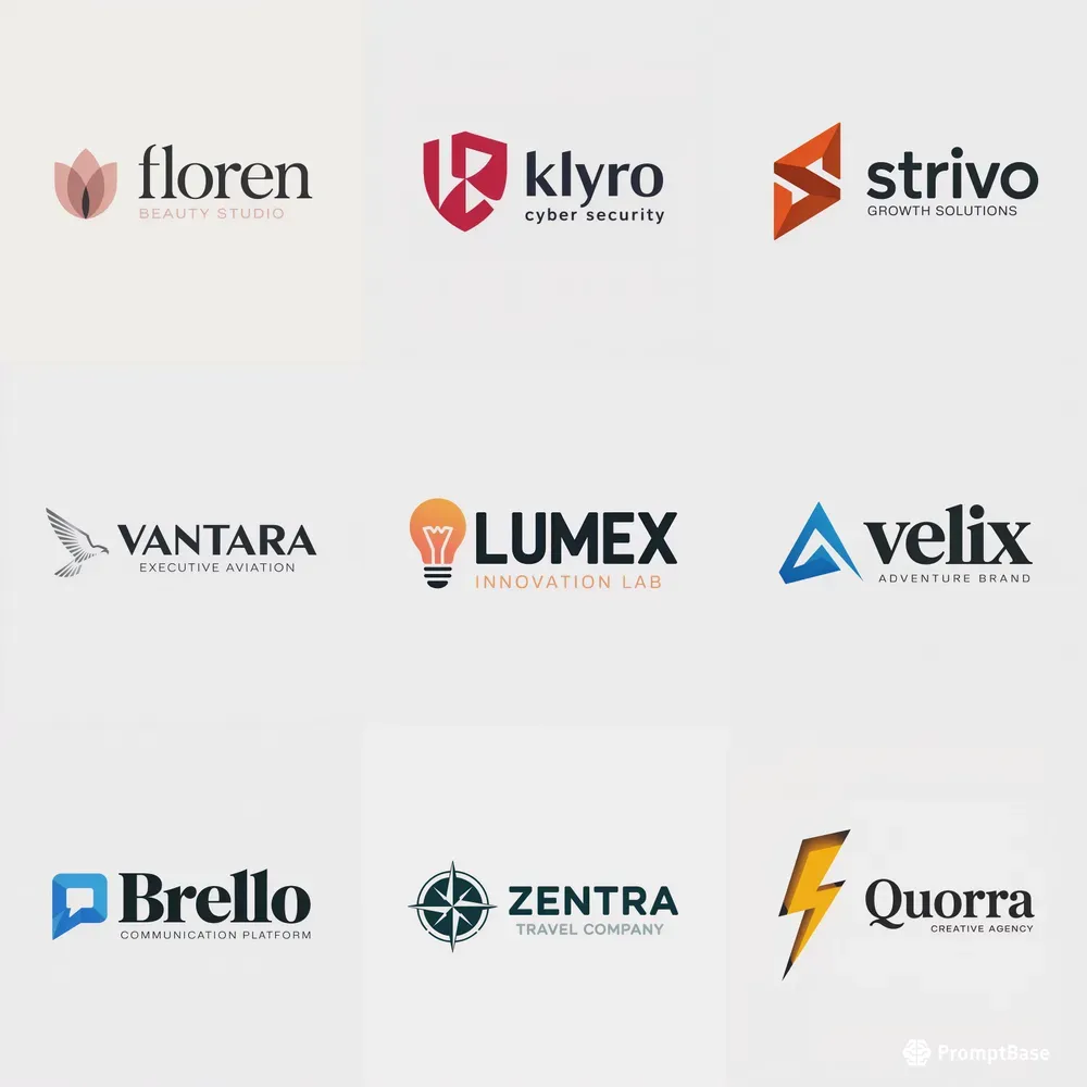 Luxury Modern Logo Design Frameworks
