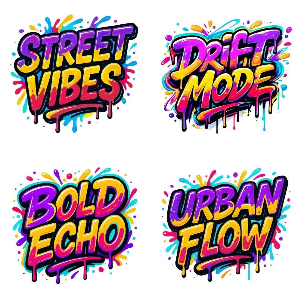Graffiti Burst Typography