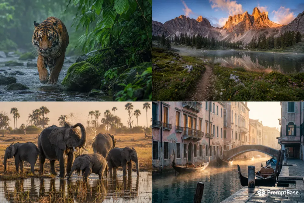 Realistic Wildlife Travel Photos