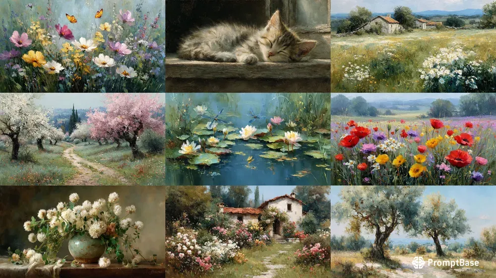 Impressionist Oil Landscape Tv Wallpapers