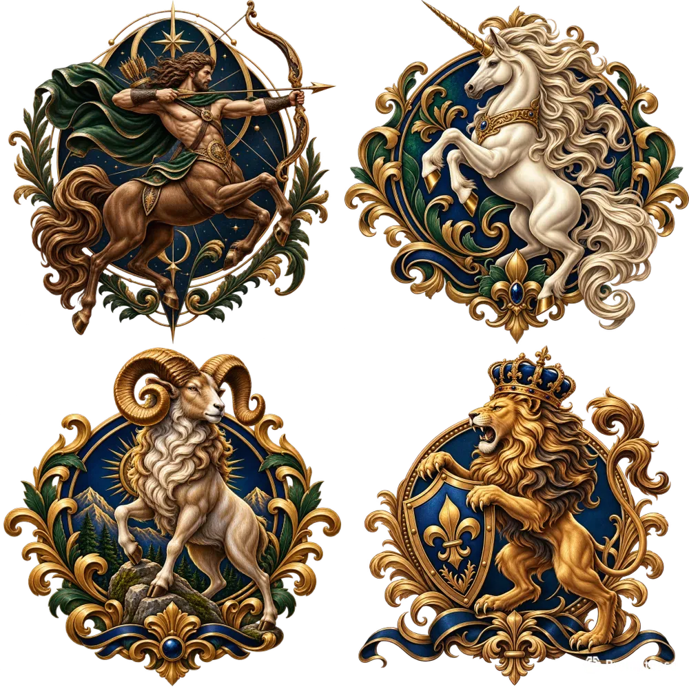 Majestic Heraldic Designs Logos