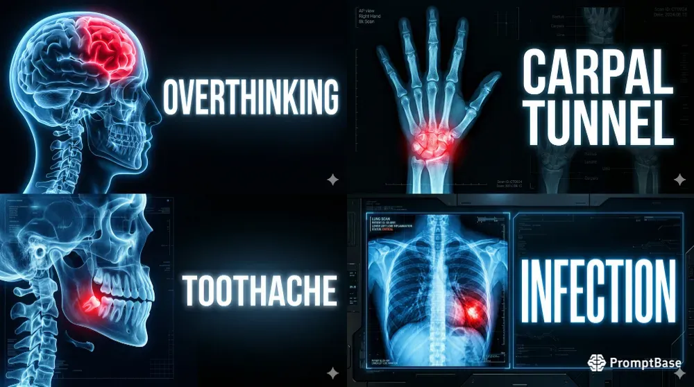 Neon Xray Medical Typography