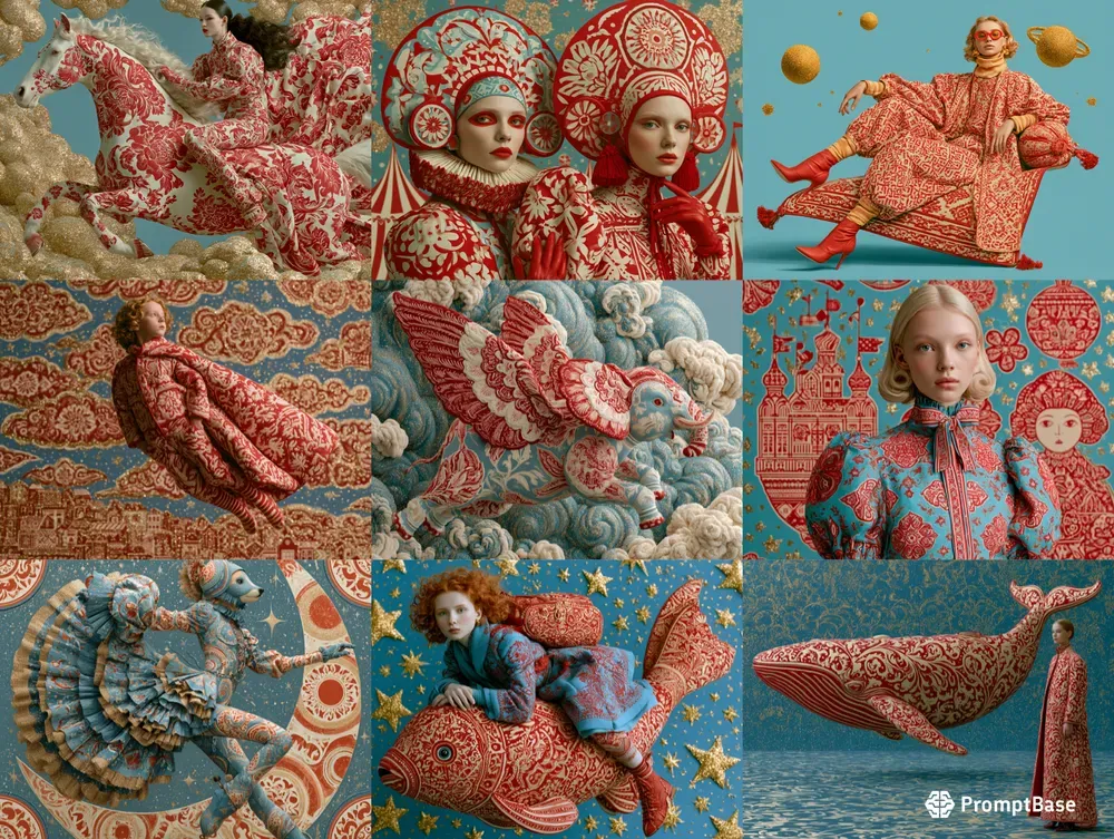 Surreal Folk Glitter Editorials