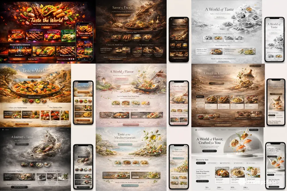 Culinary Worlds UIs