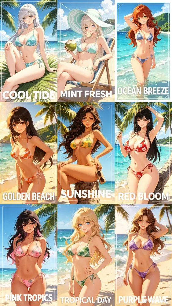 Tropical Anime Beach Girls