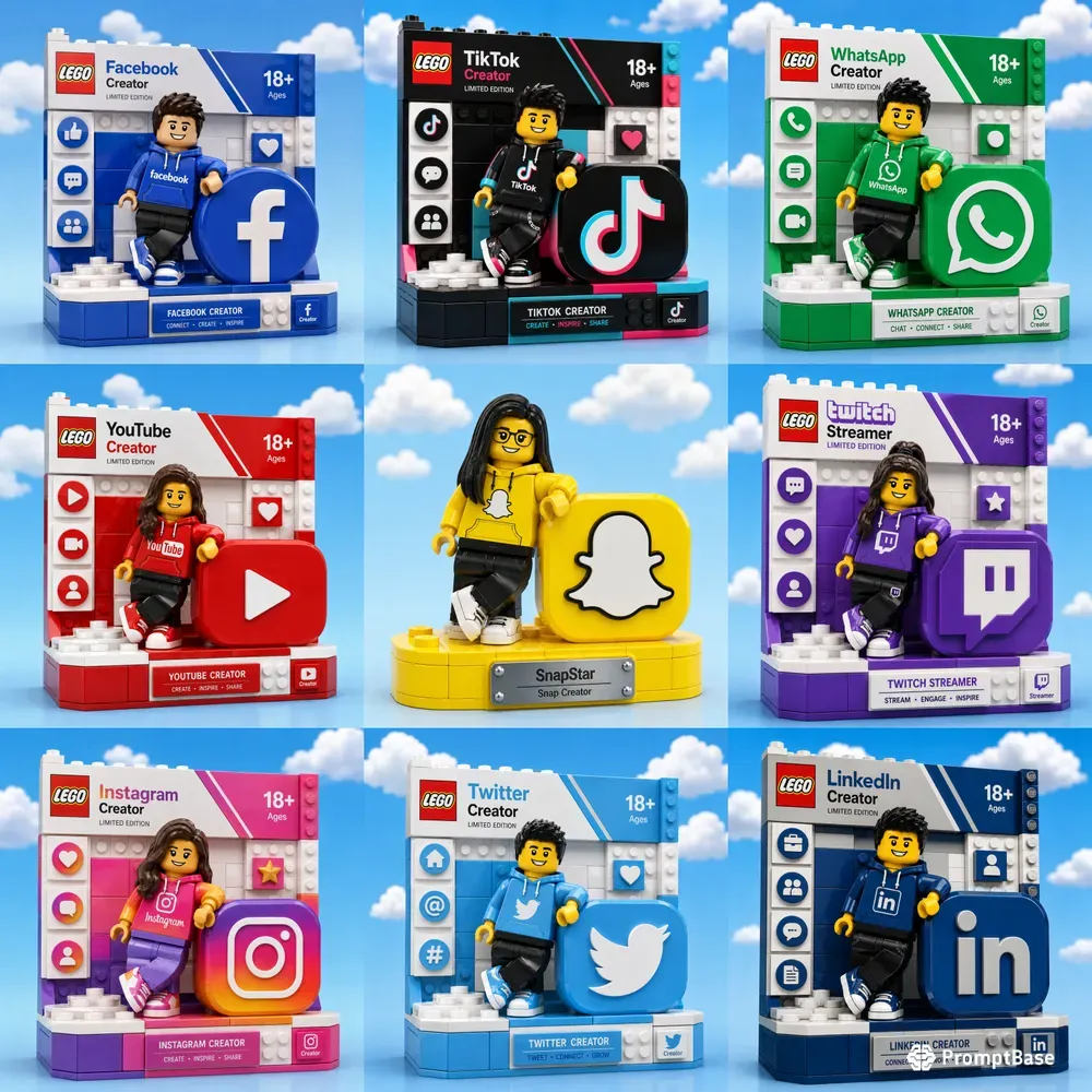 Lego Social Media Display Kits
