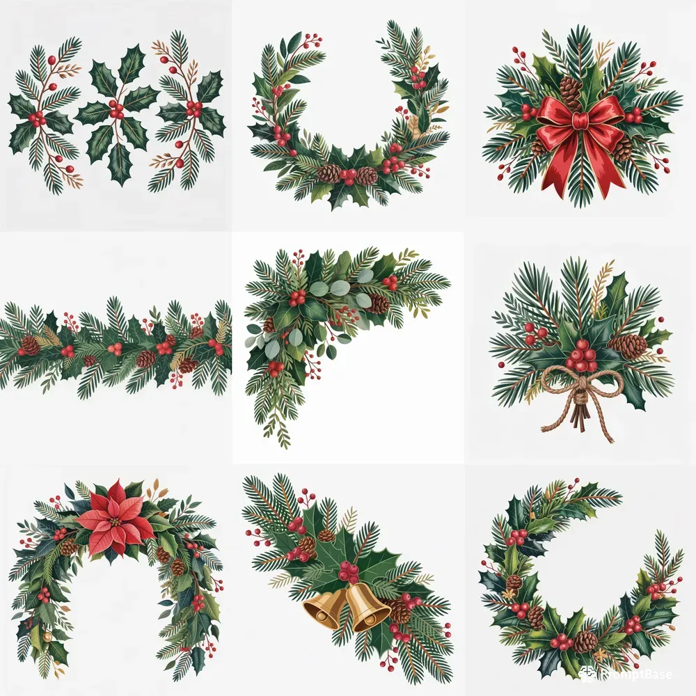 Christmas Greenery Arrangements