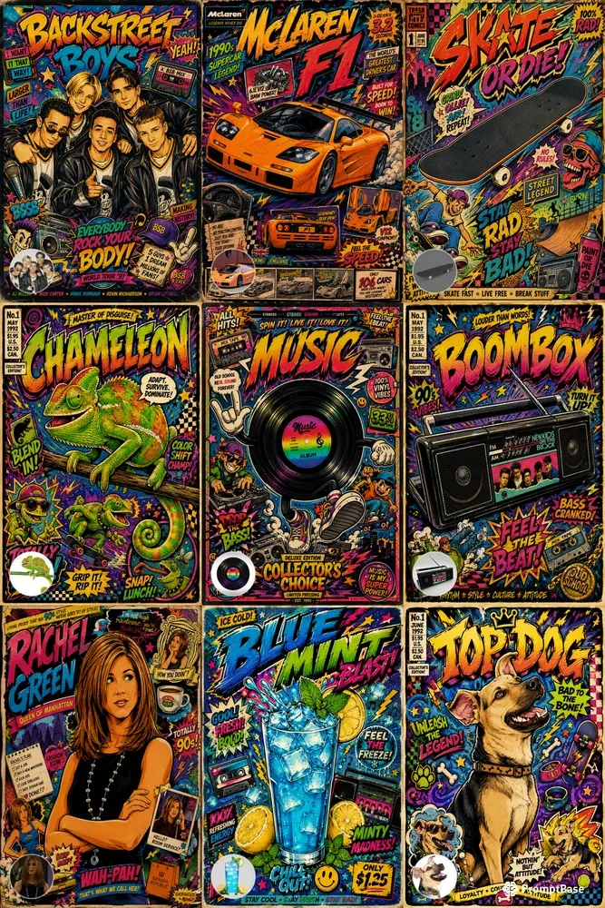 90s Cartoon Poster Generator