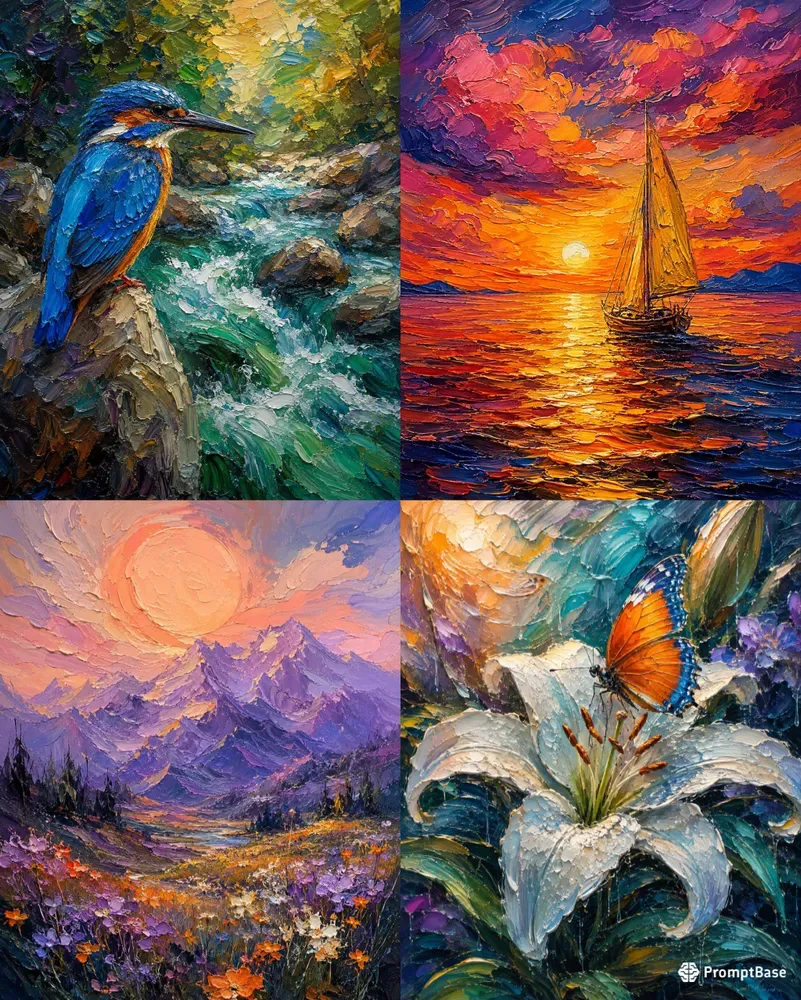 Dreamlike Natures In Bold Impasto