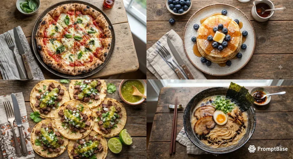 Topdown Food Flat Lay Photography
