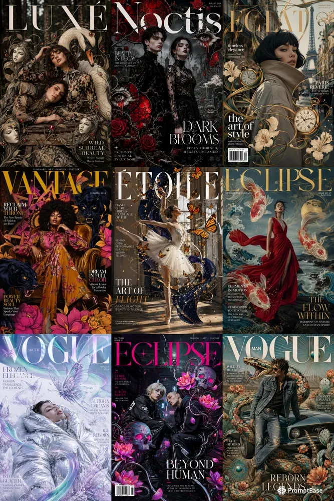 Mixed Media Fashion Magazine Covers