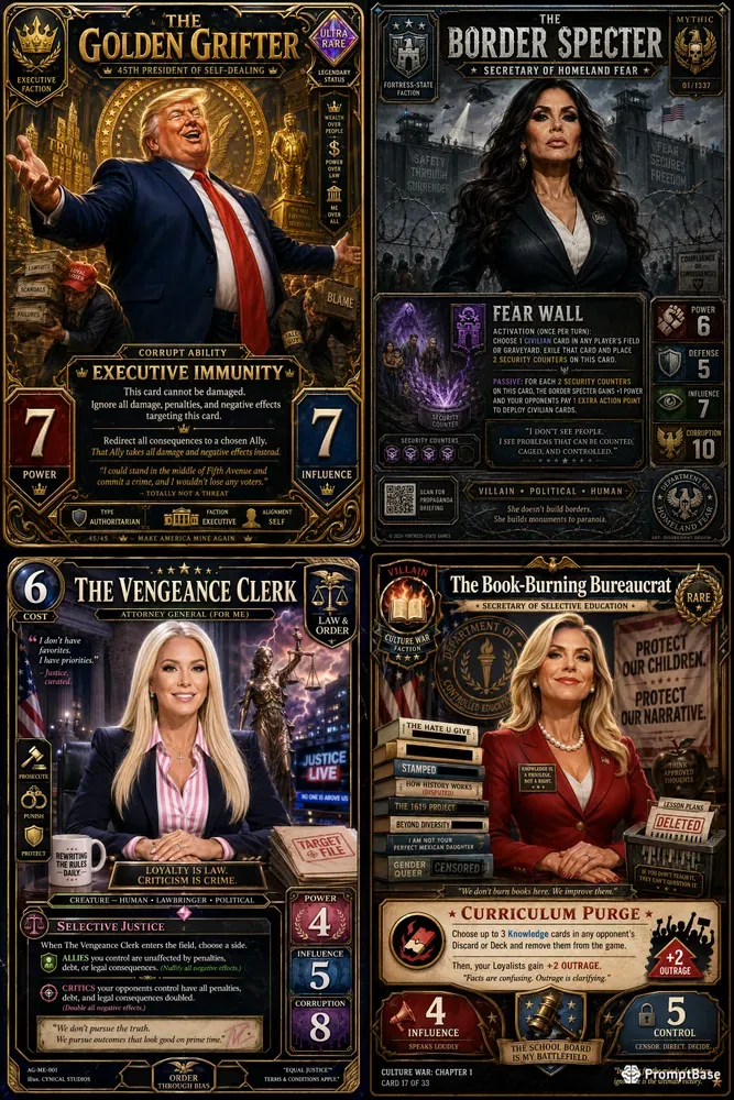 Satirical Politician Tcg Generator