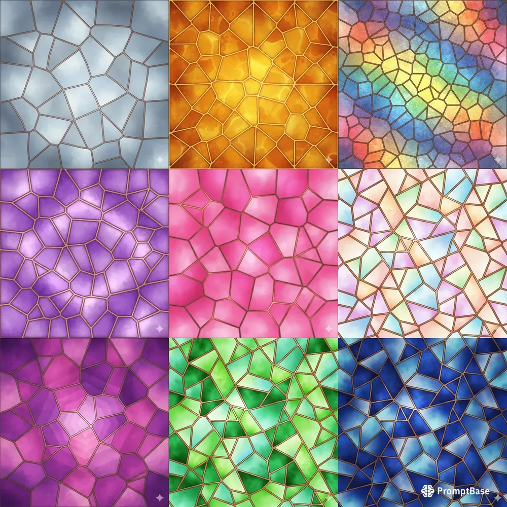 Stained Glass Mosaic Pattern Generator