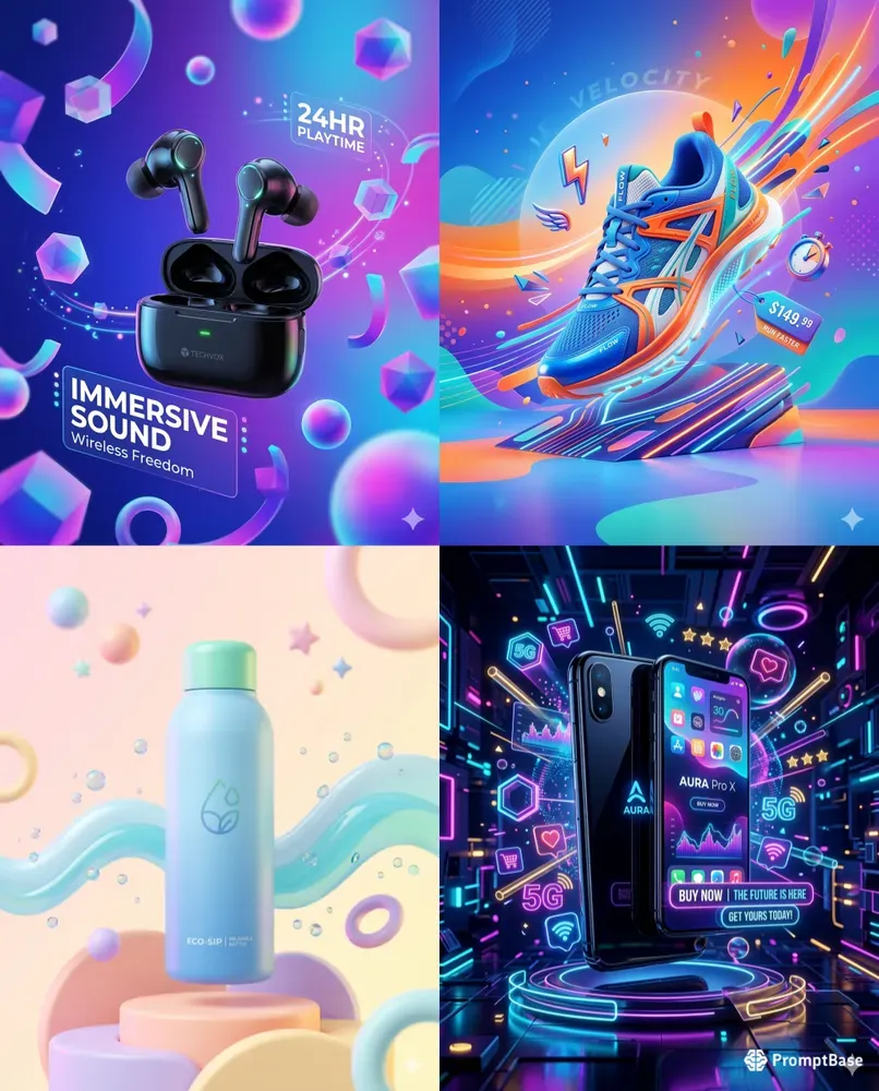 3D Ecommerce Marketing Visuals