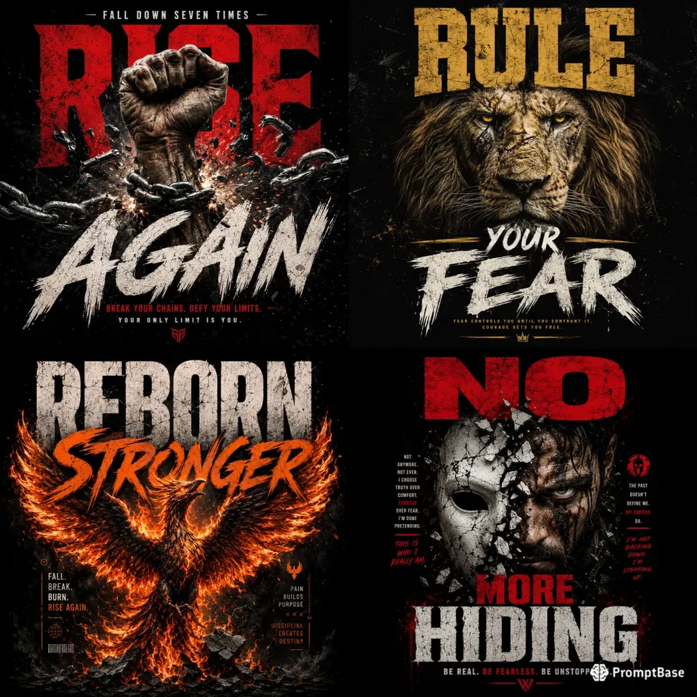 Dark Motivation Poster Pack Descriptions