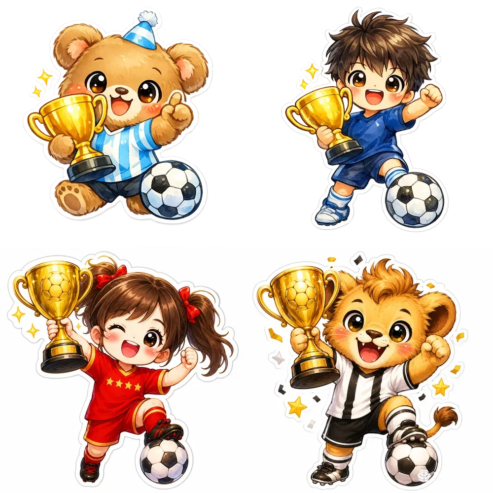 Cute Worldcup Football Sticker Cliparts