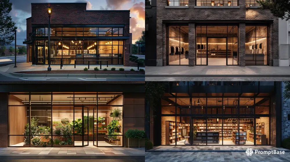 Modern Bakery Cafe Storefronts 0