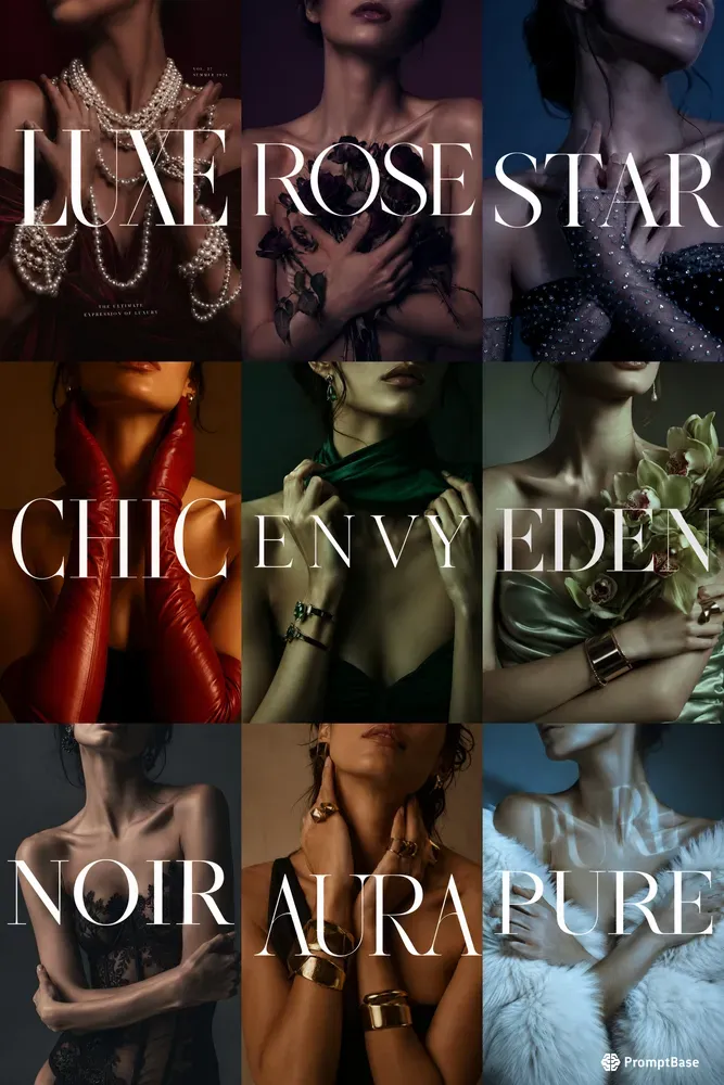 Intimate High Fashion Typographies