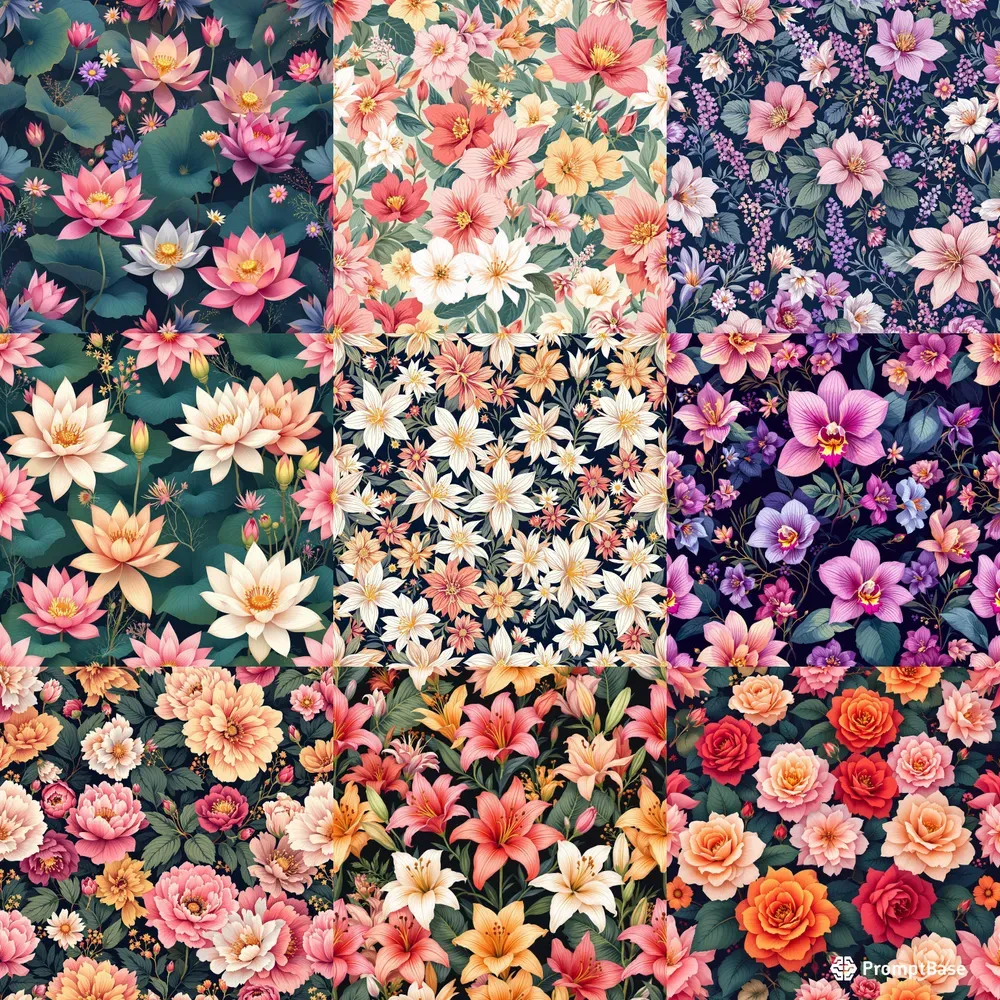 Seamless Floral Wallpapers