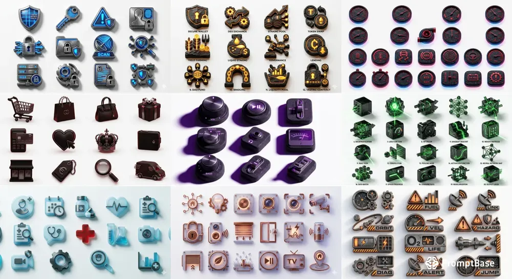 Tactile Noir Pro 3D Icon Studios