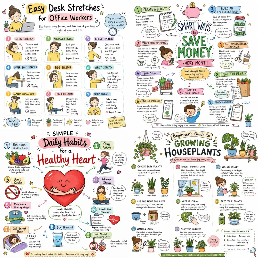Cute Handdrawn Infographics