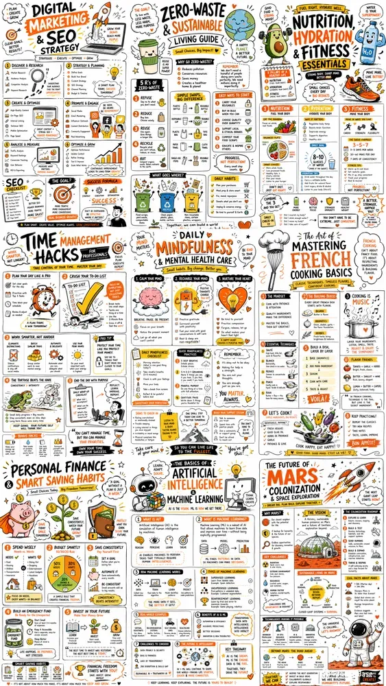 Business Sketchnote Doodle Maps