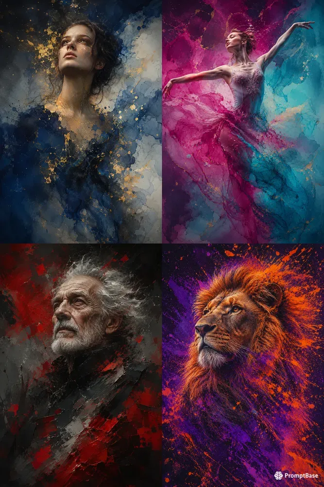 Vanishing Painted Portraits