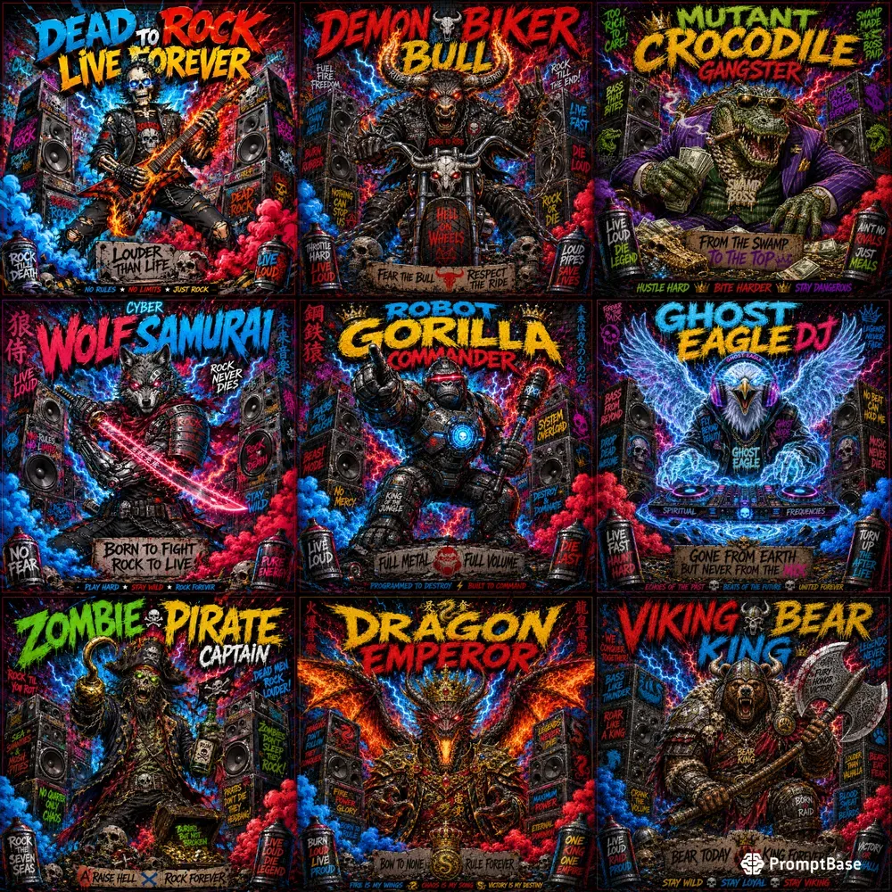 Comic Graffiti Character Packs