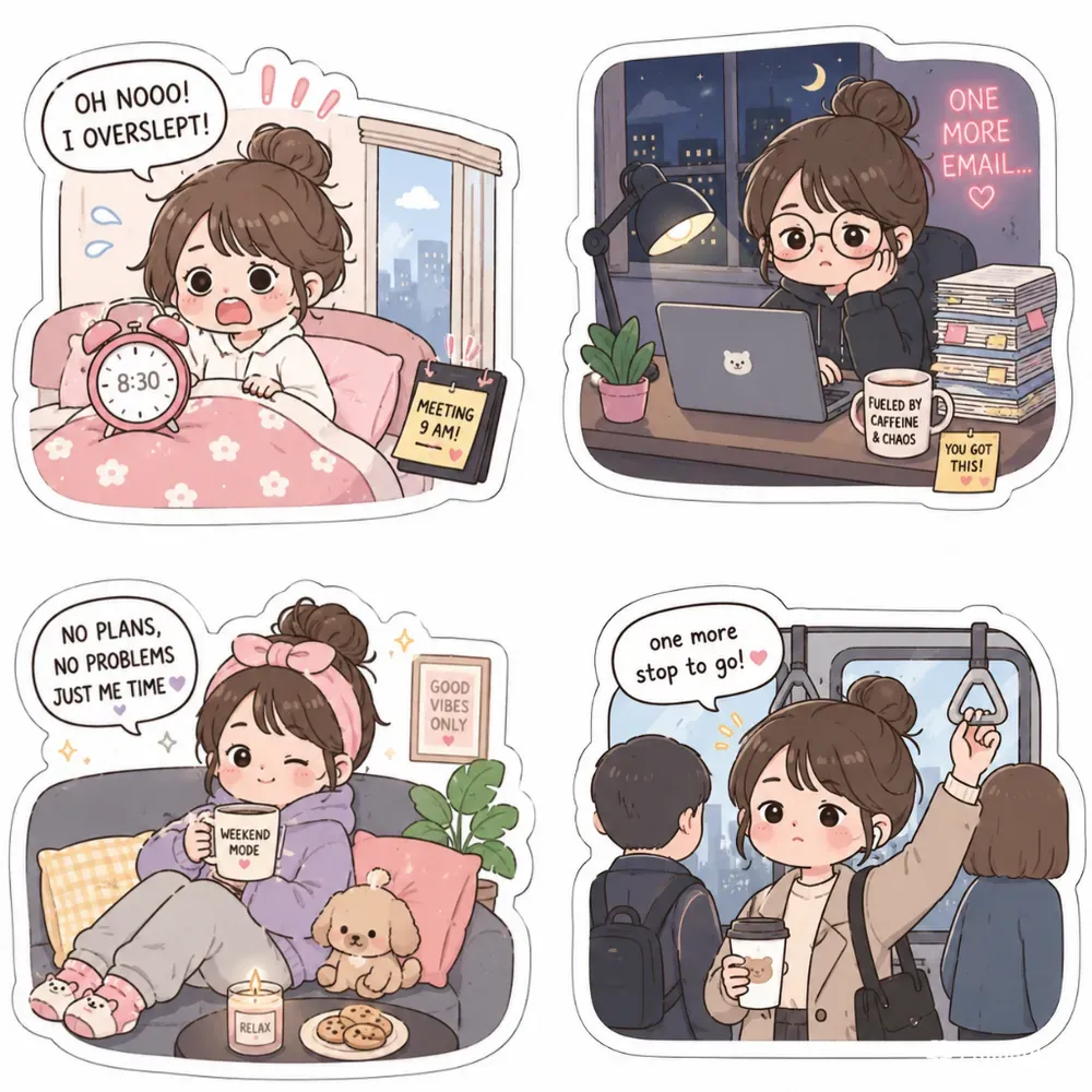City Life Chaos Stickers