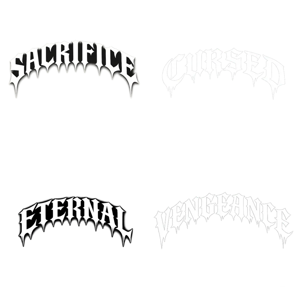 Special Gothic Writings For Tshirts