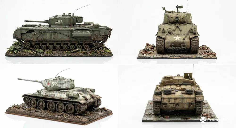 135 Military Tank Models