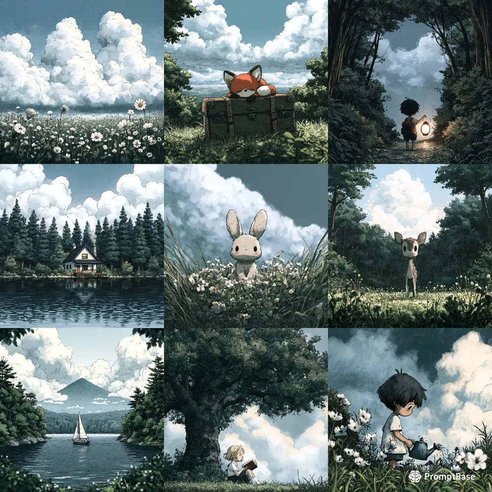 Quiet Storybook Nature Scenes