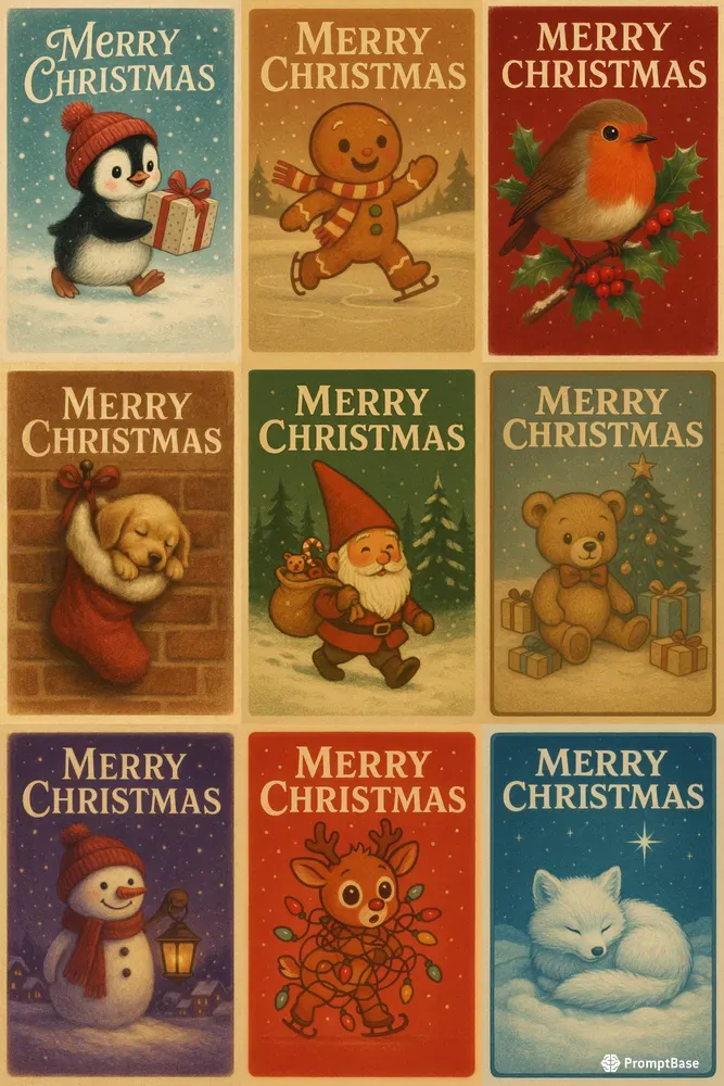 Adorable Vintage Christmas Posters