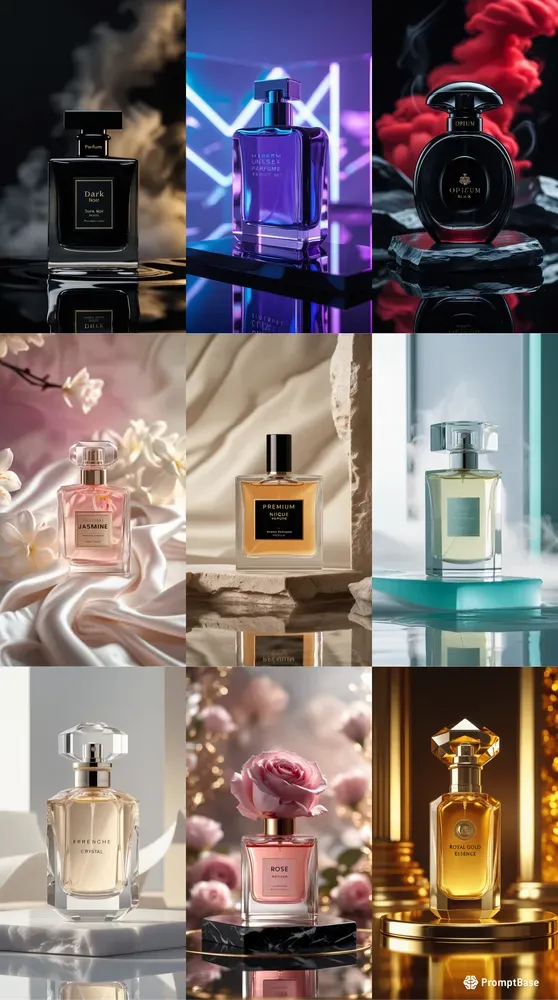 Luxury Perfume Studio Shots Ai