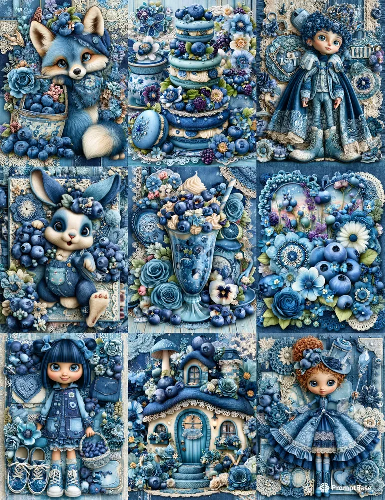 Blueberry Girl Junk Journals
