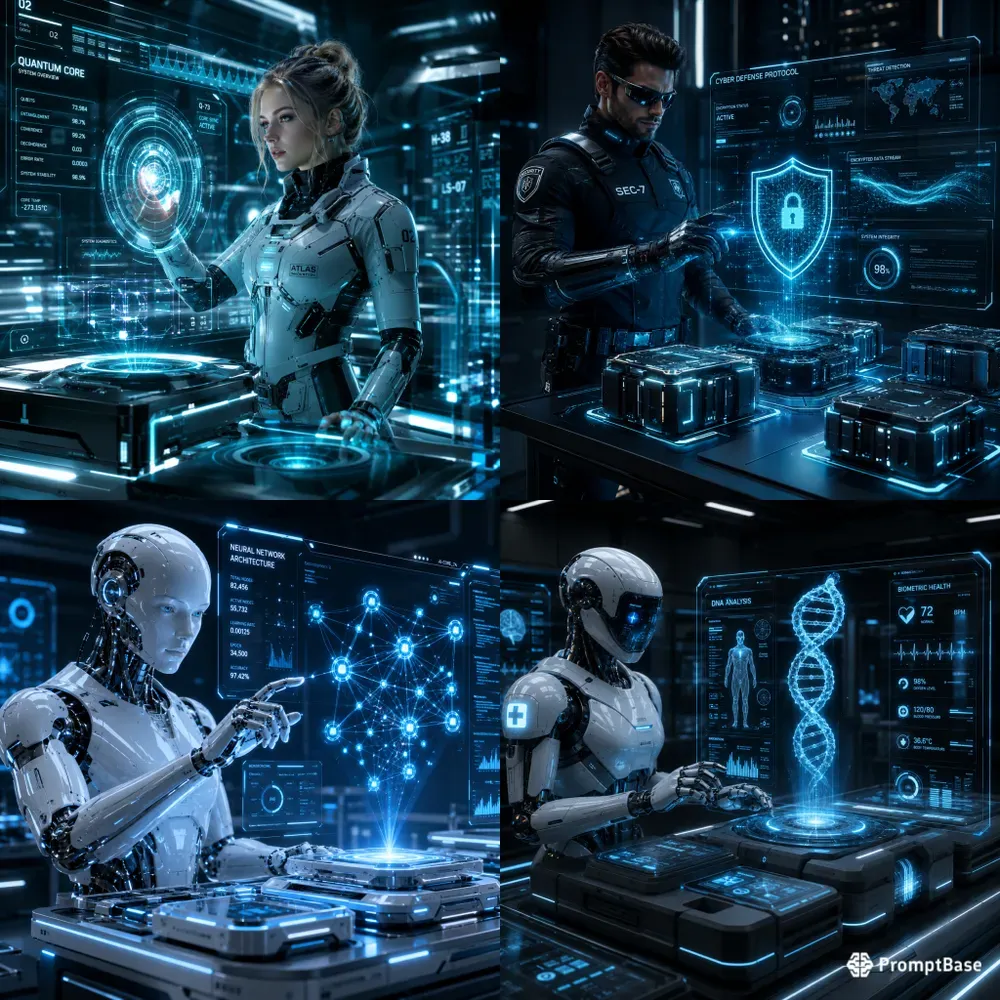 Futuristic Hologram Interfaces