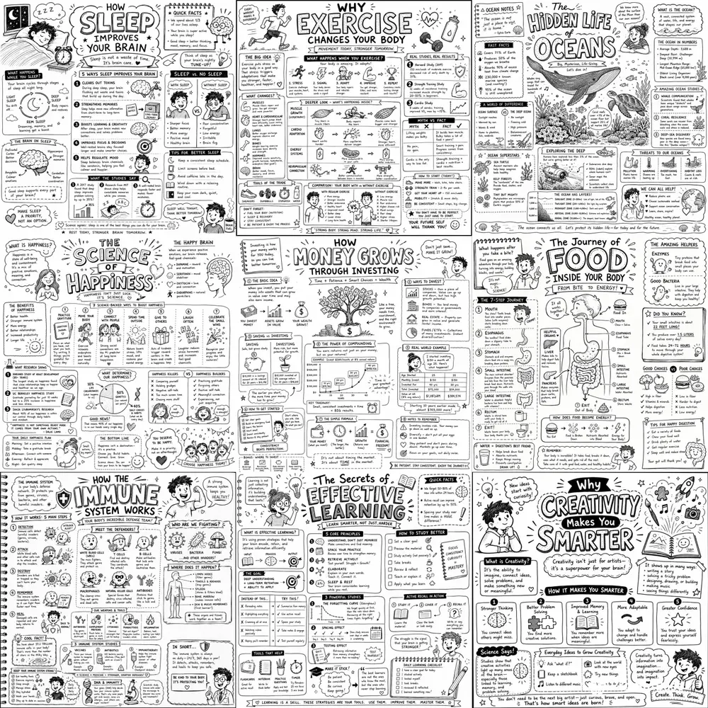 Handdrawn Sketchnote Infographics