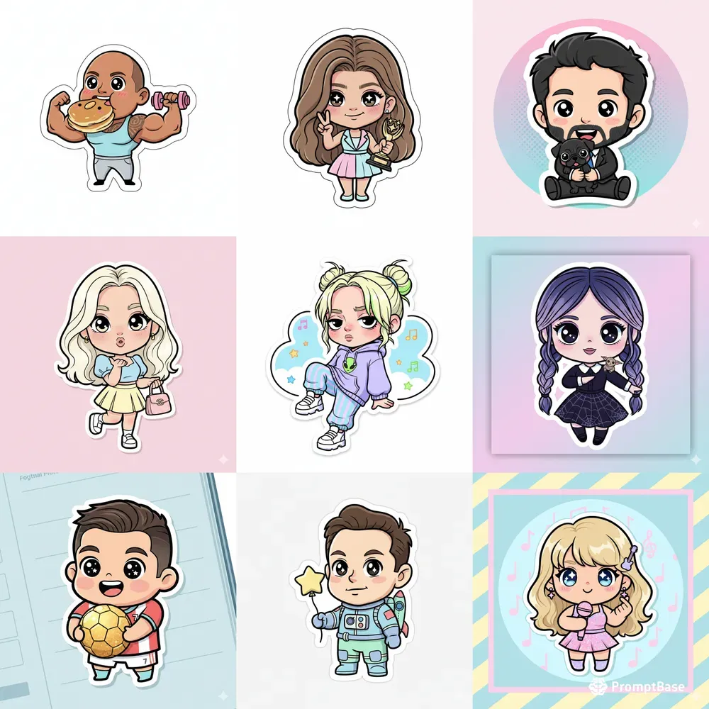 Popstickers Sweet Celebrity Collections