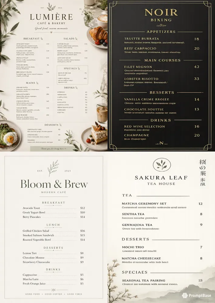 Restaurant Menu Designer Pros