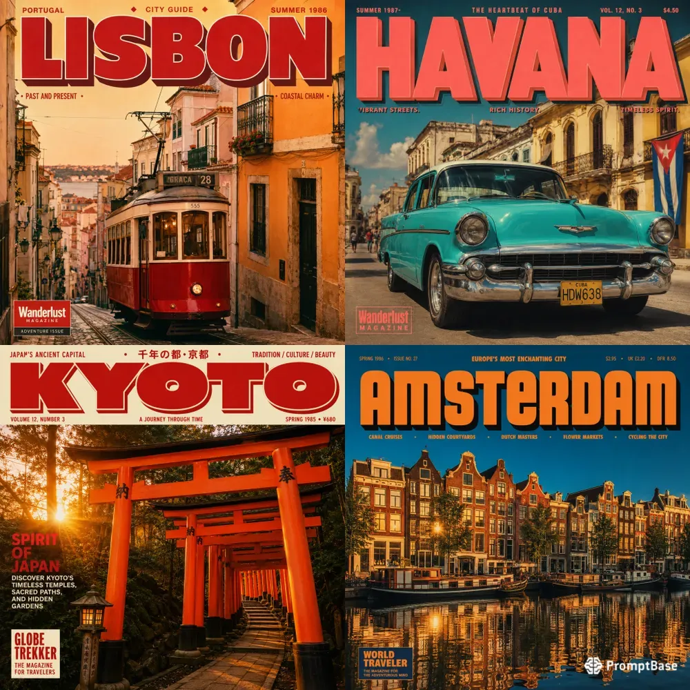 Covers For Editorial Travel Magazines