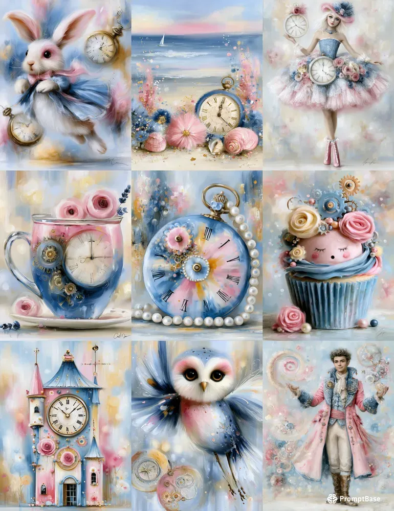Pastel Clockwork Junk Journals