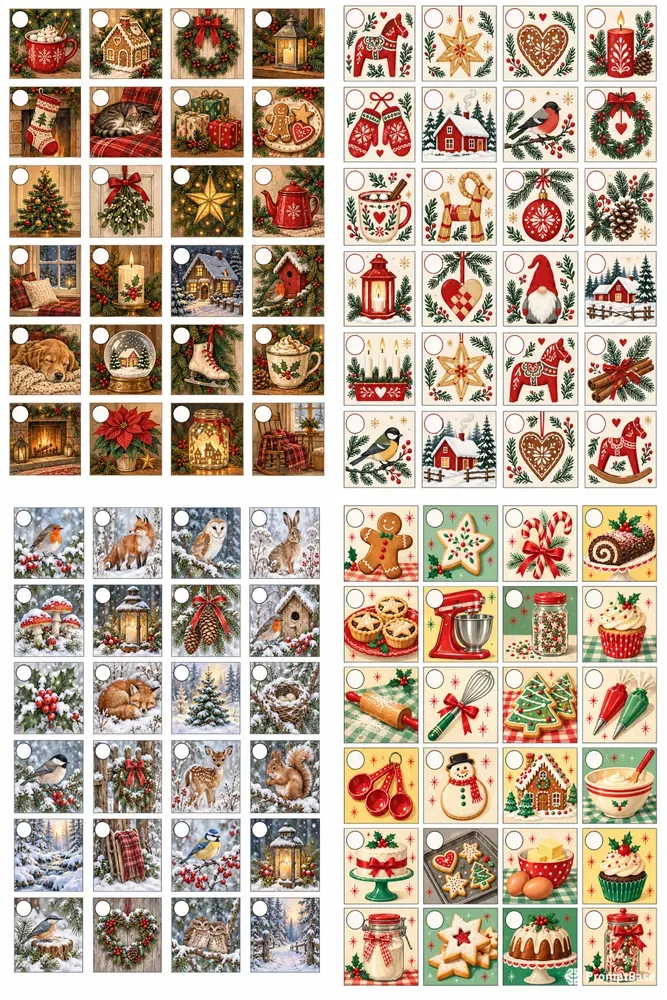 Christmas Advent Calendar Tiles