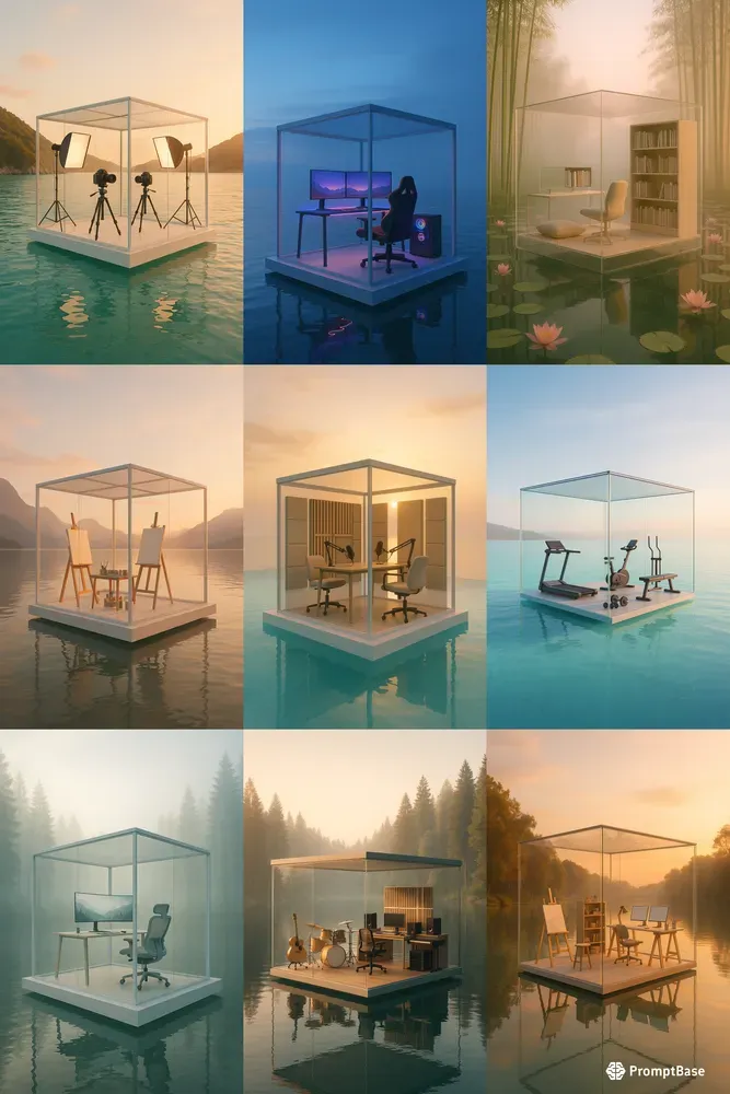 Floating Transparent Spaces