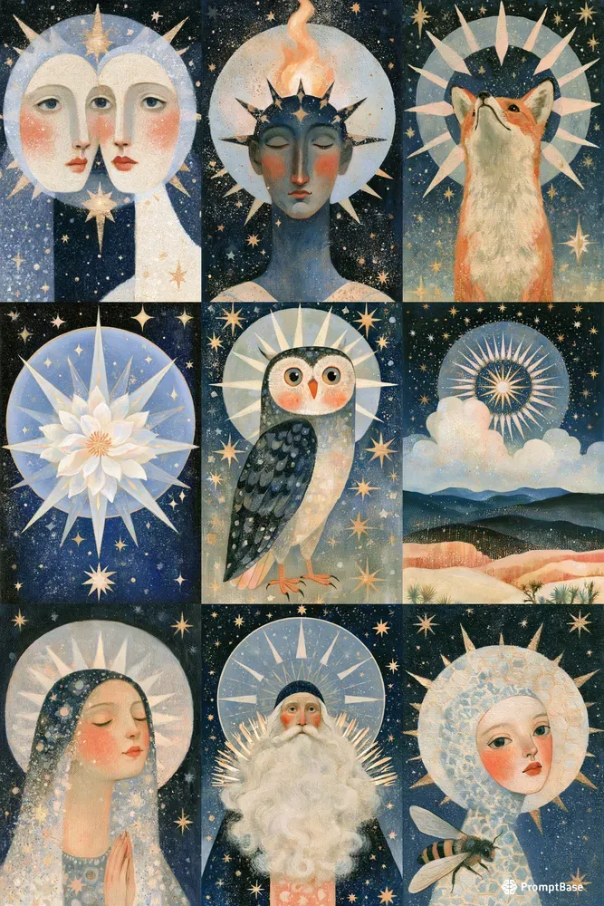 Starlit Folk Mythology Art
