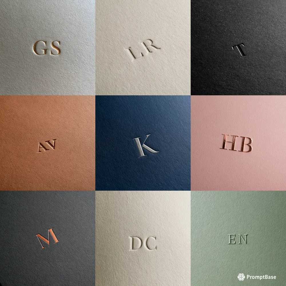 Embossed Monogram Marks