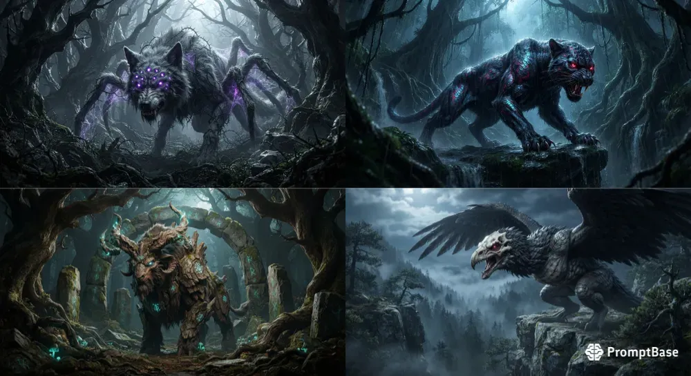 Deep Forest Predator Art